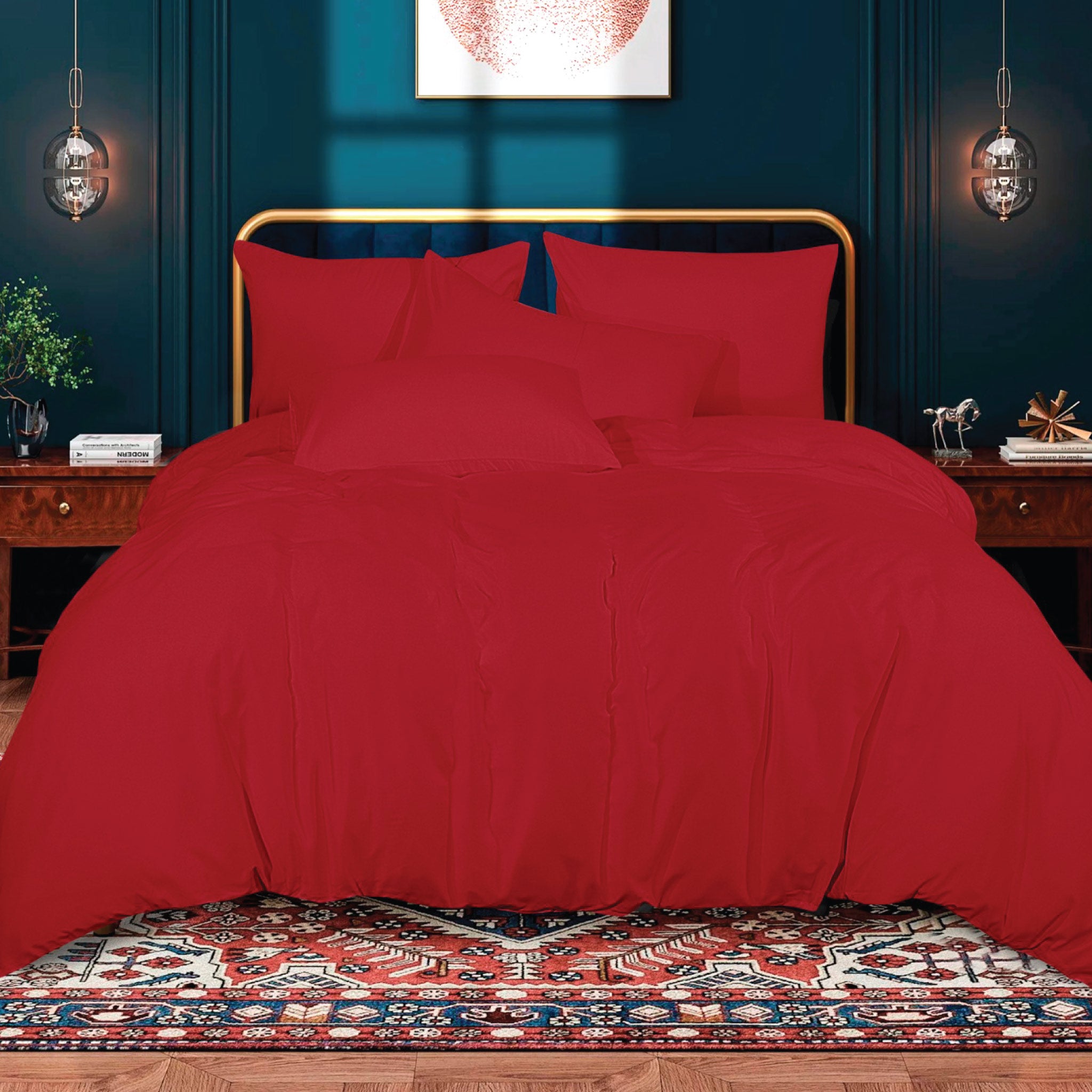 Siesta Zen Ultra Soft Brushed Microfiber Duvet Cover Set Wrinkle & Fade Resistant Bedding for Bedrooms, Hotels & Dorms