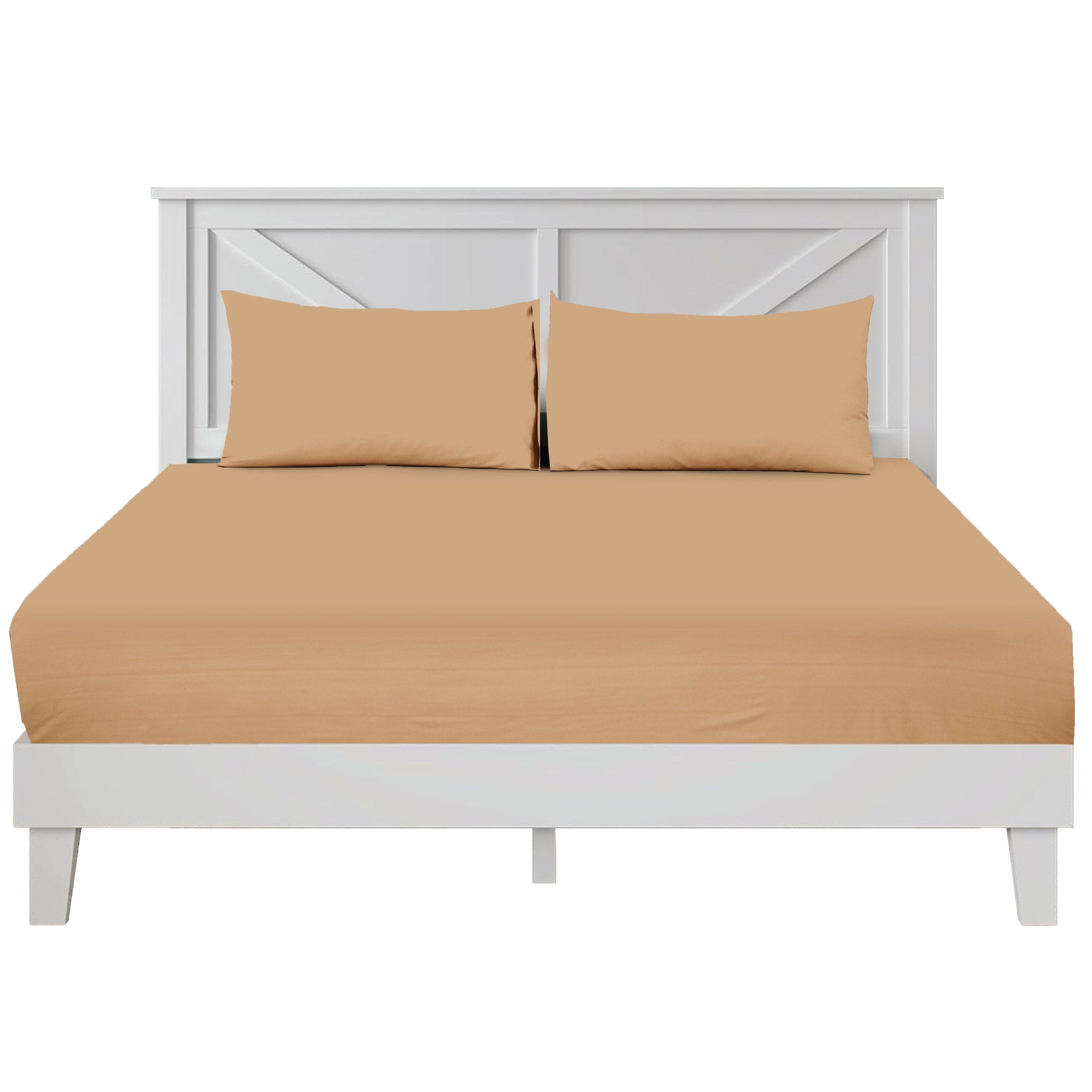 Siesta Zen 3 Piece Cotton Rich Fitted Sheet Set, 250 Thread count, 30cm Deep Pocket, Ultra Soft & Wrinkle Resistant